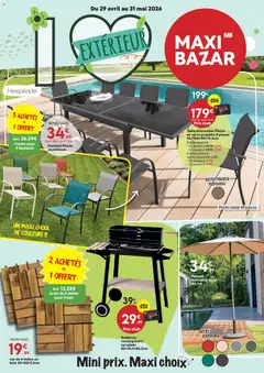 Prévisualisation de Maxi Bazar - Catalogue "Outdoor du magasin Maxi Bazar formulaire valide 29/04/2026
