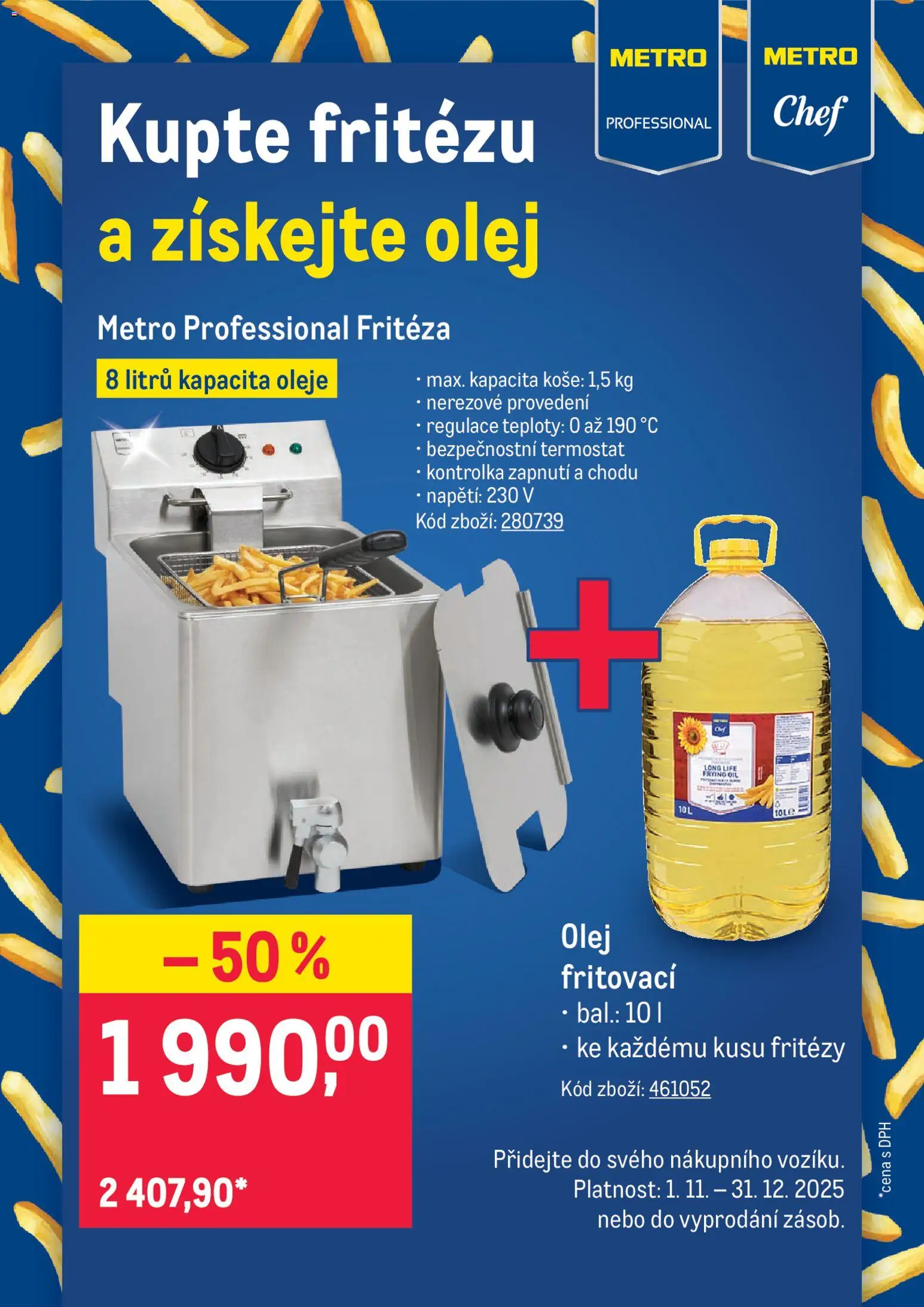 Náhled nabídky: Makro Leták - Kupte fritézu a získejte olej platný od 01.11.2025