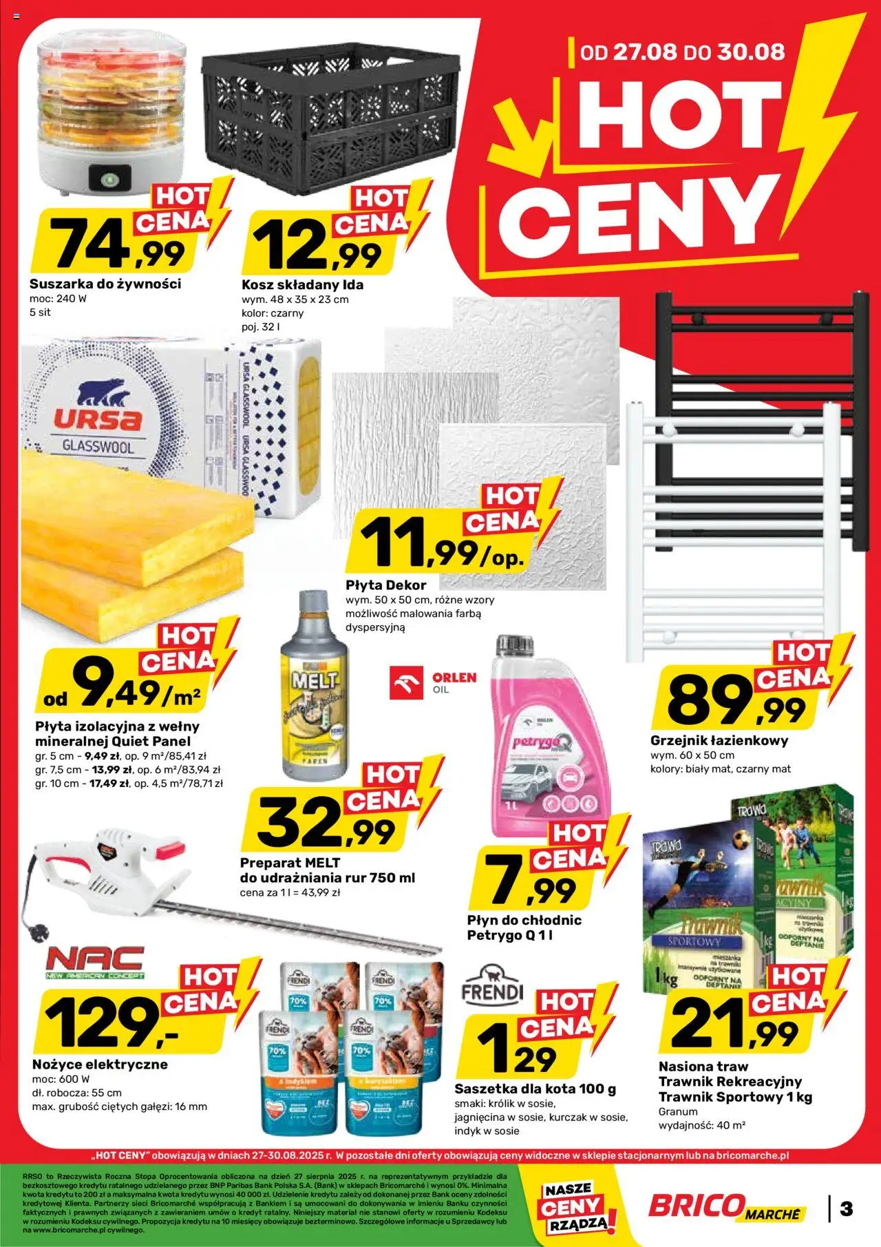 Brico Marché Hot ceny od 27.08.2025 - Nowa Gazetka - Numer strony 1