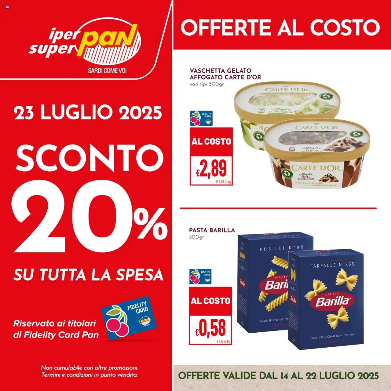 Volantino Pan valido da 14/07/2025 numero di pagina 1