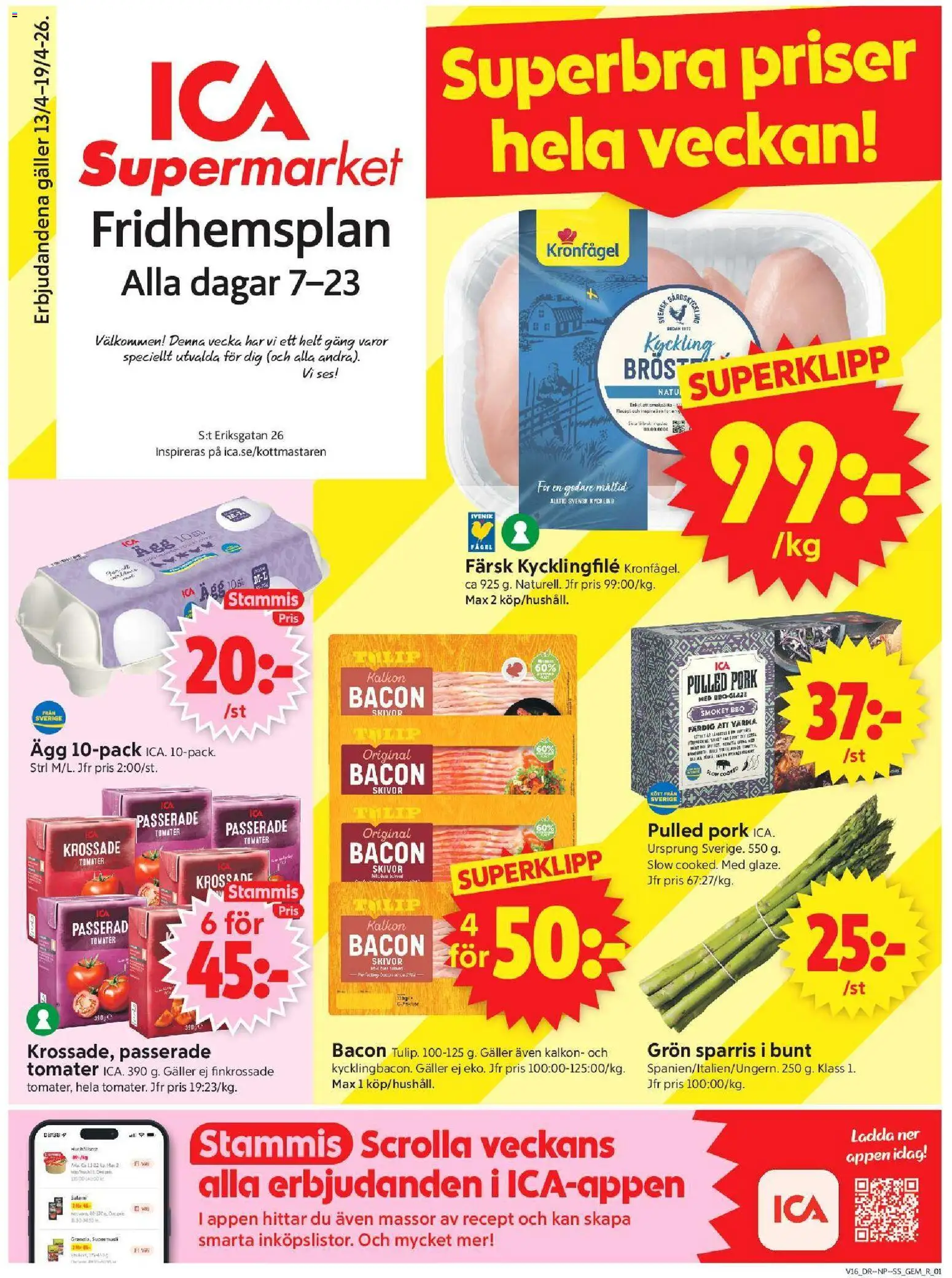 Förhandsgranska reklamblad Stockholm från butik ICA Supermarket gäller från 13/04/2026