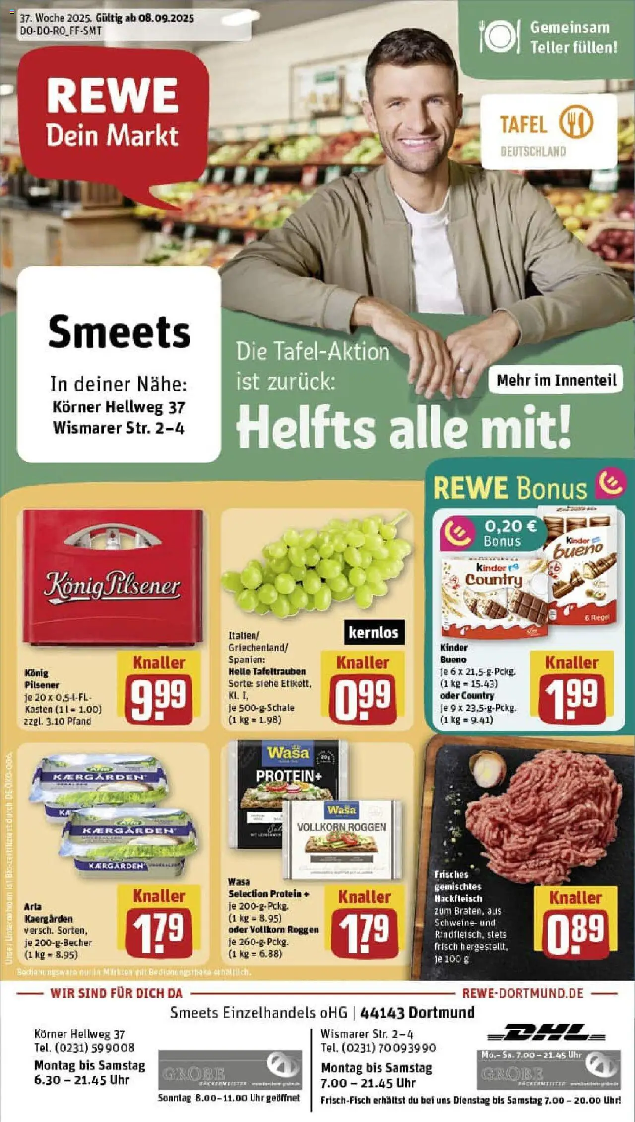 REWE Prospekt ab 07.09.2025 nächste Woche - Prospekt Dortmund	