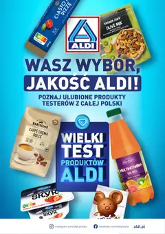 Pogląd gazetki "Wielki test" ze sklepu Aldi ważnej od 04.11.2024