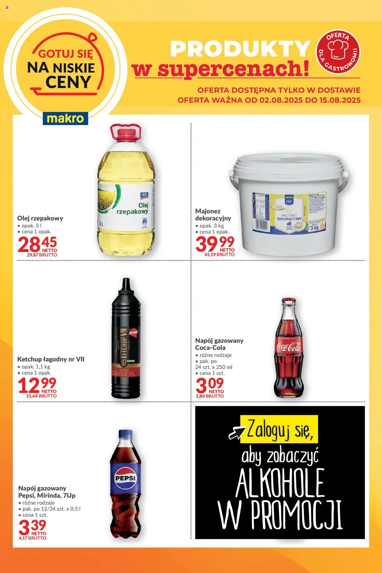 Makro Gotuj się na niskie ceny w dostawie od 02.08.2025 - Nowa Gazetka - Numer strony 1