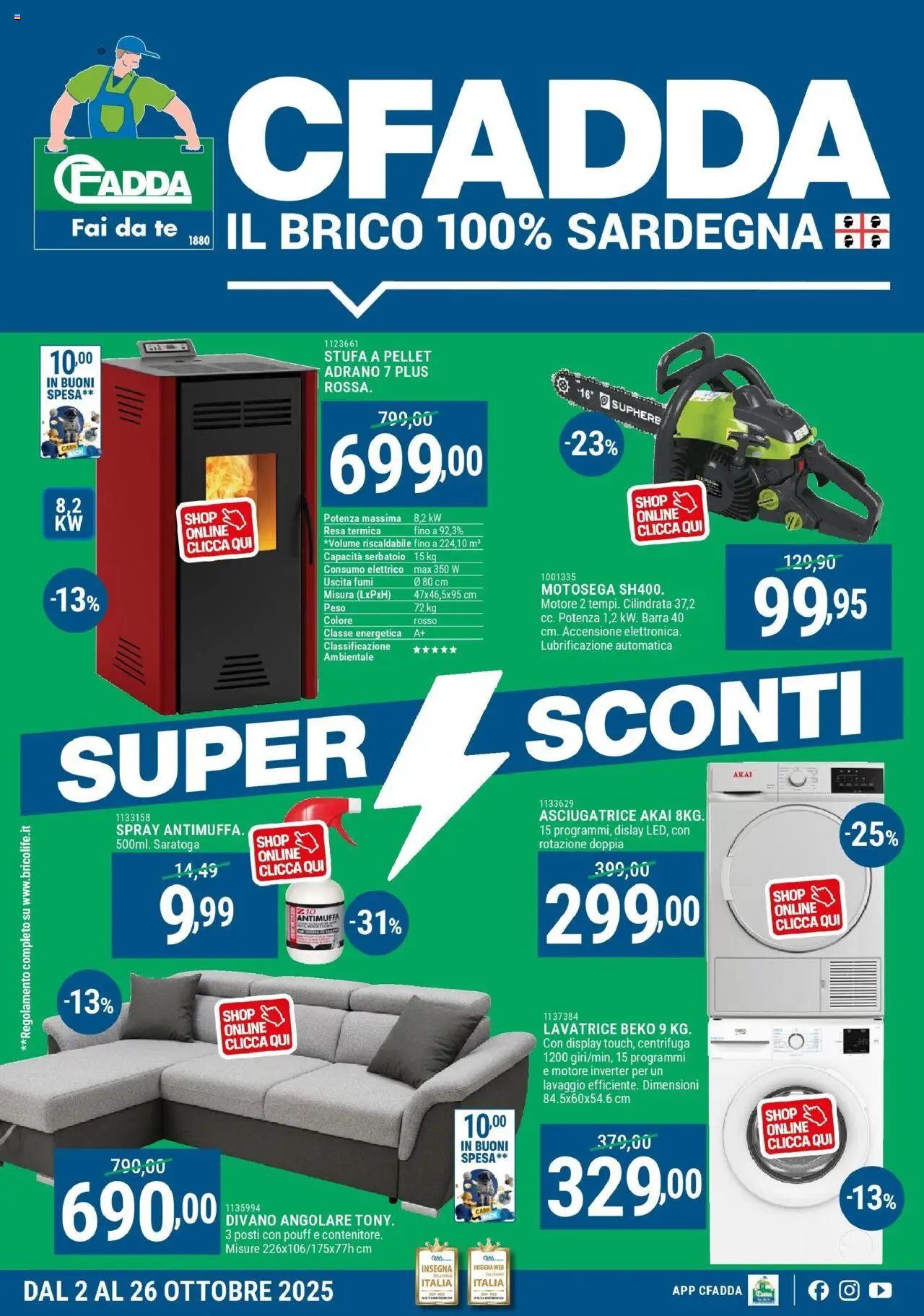 Volantino CFadda valido da 02/10/2025 numero di pagina 1
