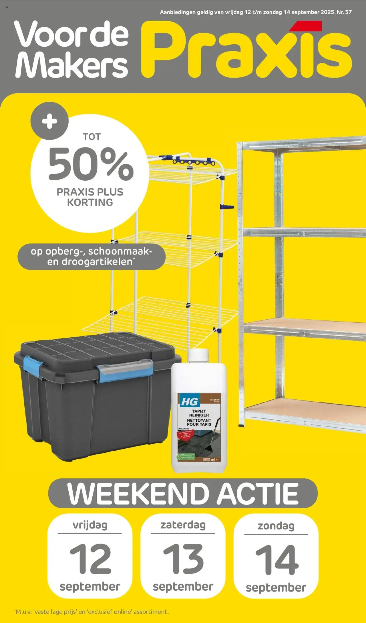 Praxis shop Folder weekend geldig vanaf 12-09-2025 - Paginanummer 1