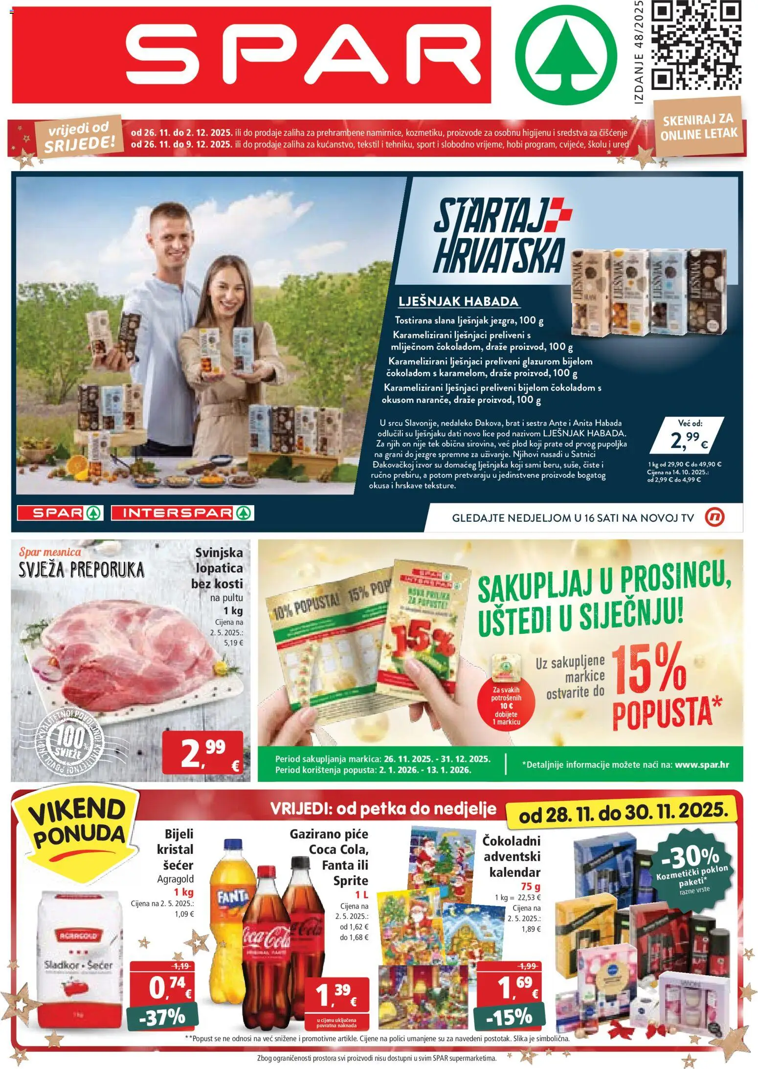 Pregled letka Katalog trgovine Spar vrijedi od 26.11.2025