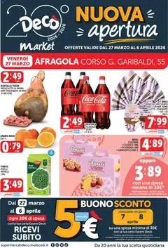 Anteprima dell'opuscolo Decò volantino Apertura Afragola dal negozio Decò valido da 27/03/2026