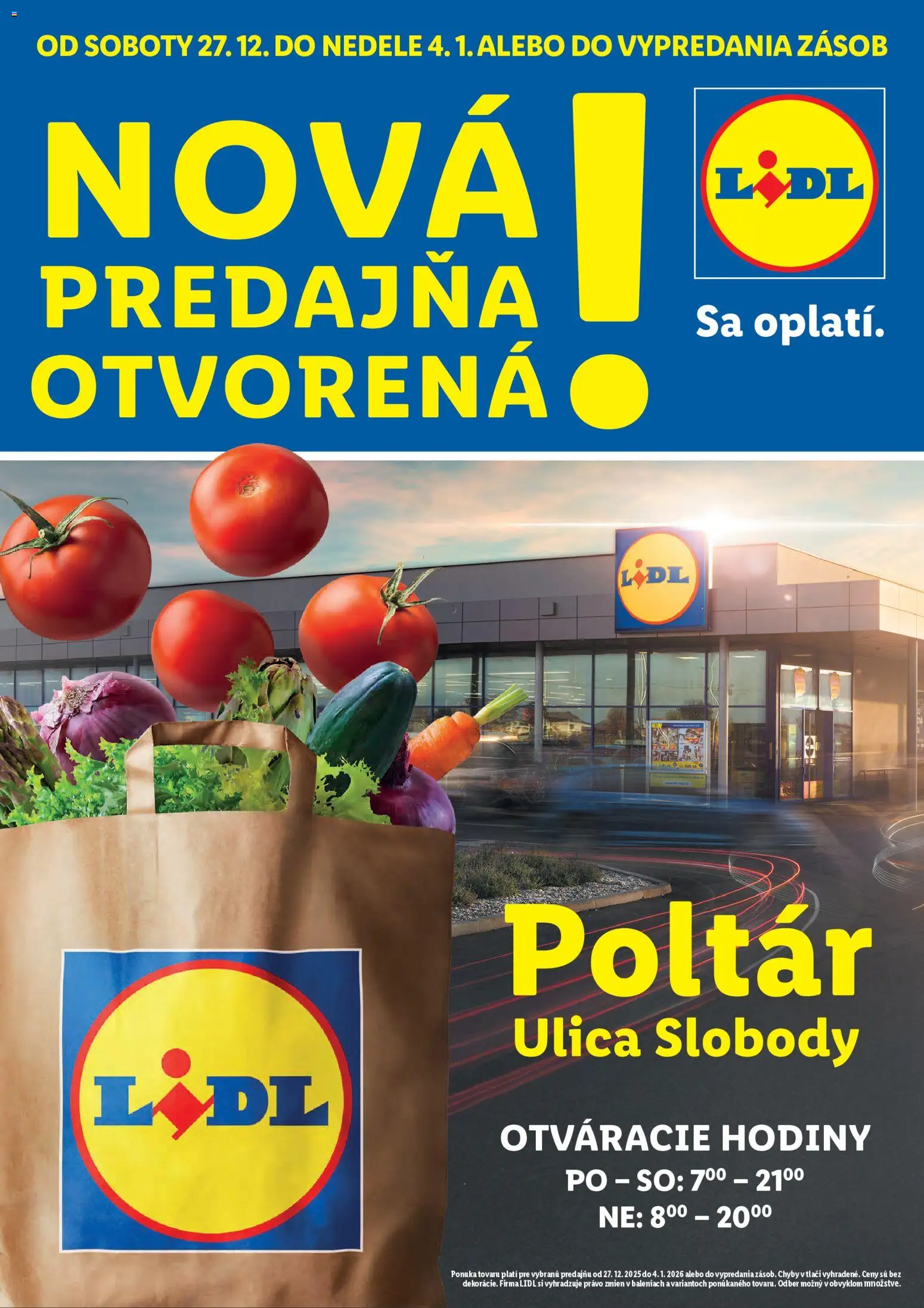 Náhľad Lidl letáku platného od 27.12.2025