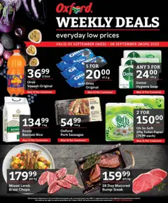 Preview of Oxford Freshmarket flyer valid from 03/09/2025