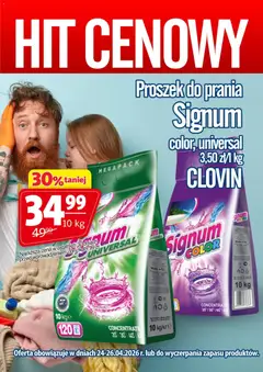 Pogląd gazetki "Prim Market promocja - Proszek Do Prania Signum 10 Kg" ze sklepu Prim Market ważnej od 24.04.2026
