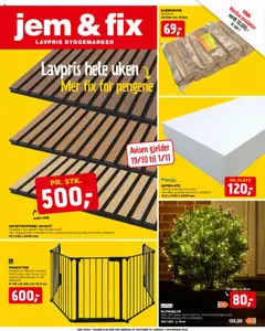 Forhåndsvis Kundeavis fra butikk Jem & Fix gyldig fra 19/10/2025