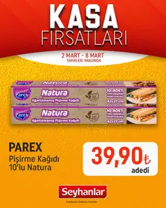 Seyhanlar Market Seyhanlar Market Katalog - Kasa Fırsatları 02.03.2026 - Broşürünün önizlemesi