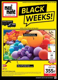Vorschau der Angebote: Maximarkt Black Friday gültig ab 13.11.2025