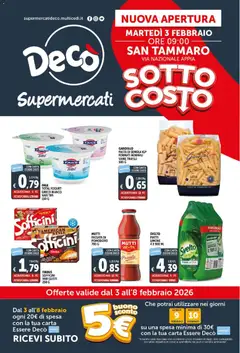 Anteprima dell'opuscolo Volantino Nuova Apertura San Tammaro dal negozio Decò valido da 03/02/2026