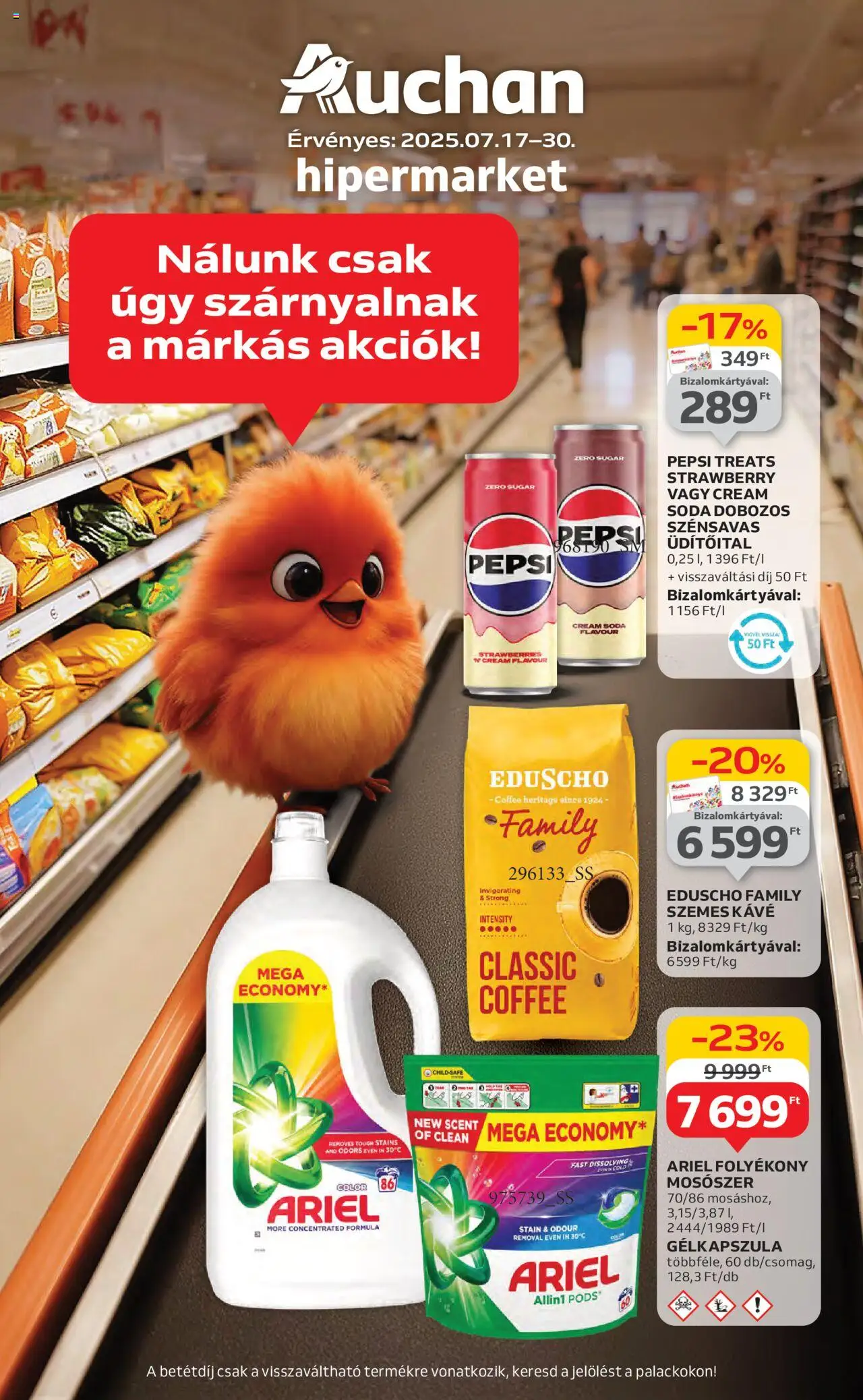 Auchan aktuális szórólap, érvényes 2025.07.17.-től - 1 oldal