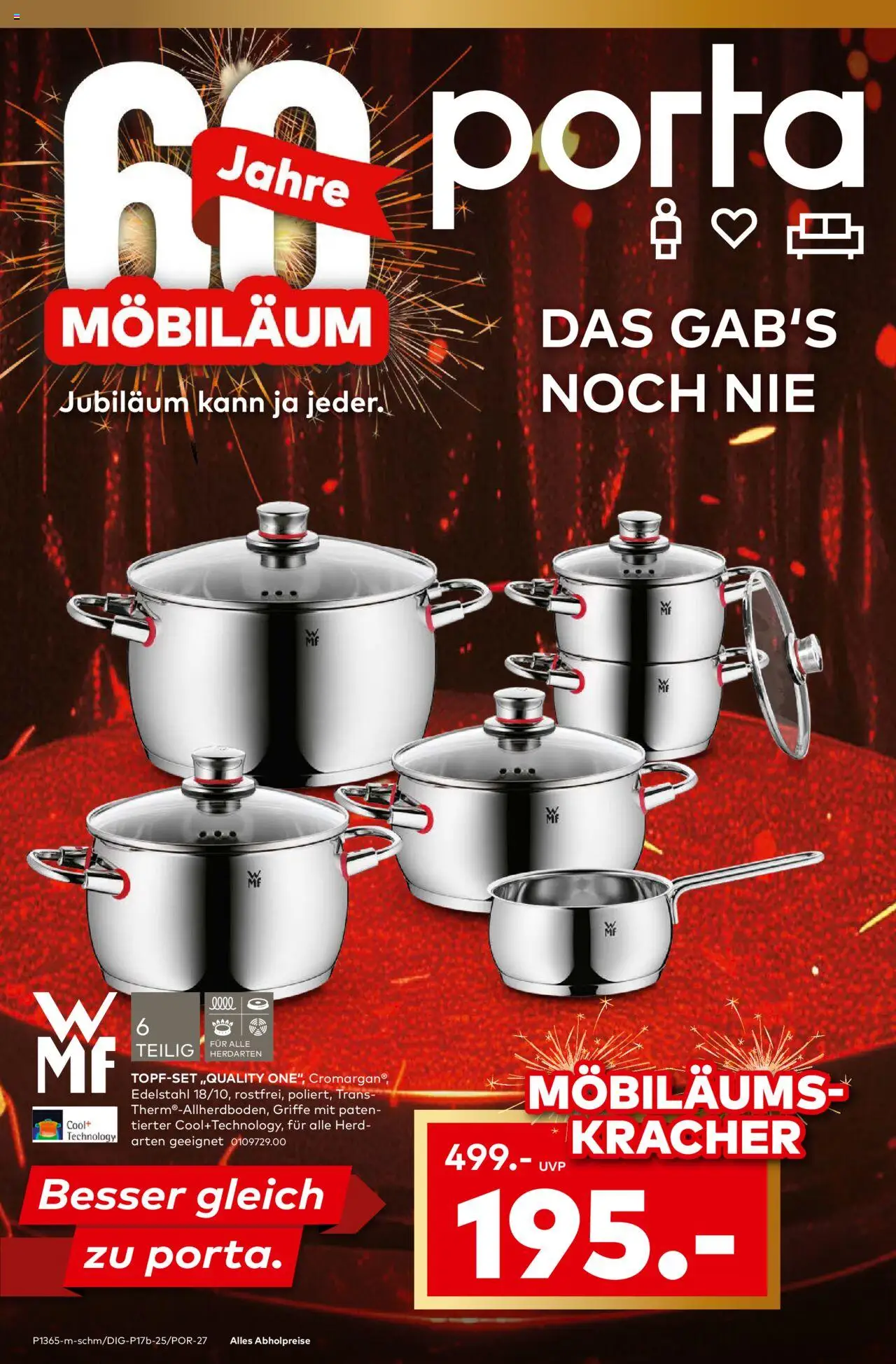 Porta! Möbiläumskracher in allen Abteilungen - Aachen (vom 08.09.2025 - 21.09.2025)