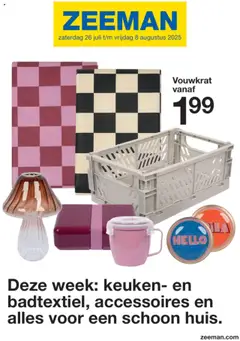 Voorbeeld van Folder van winkel Zeeman geldig vanaf 26/07/2025
