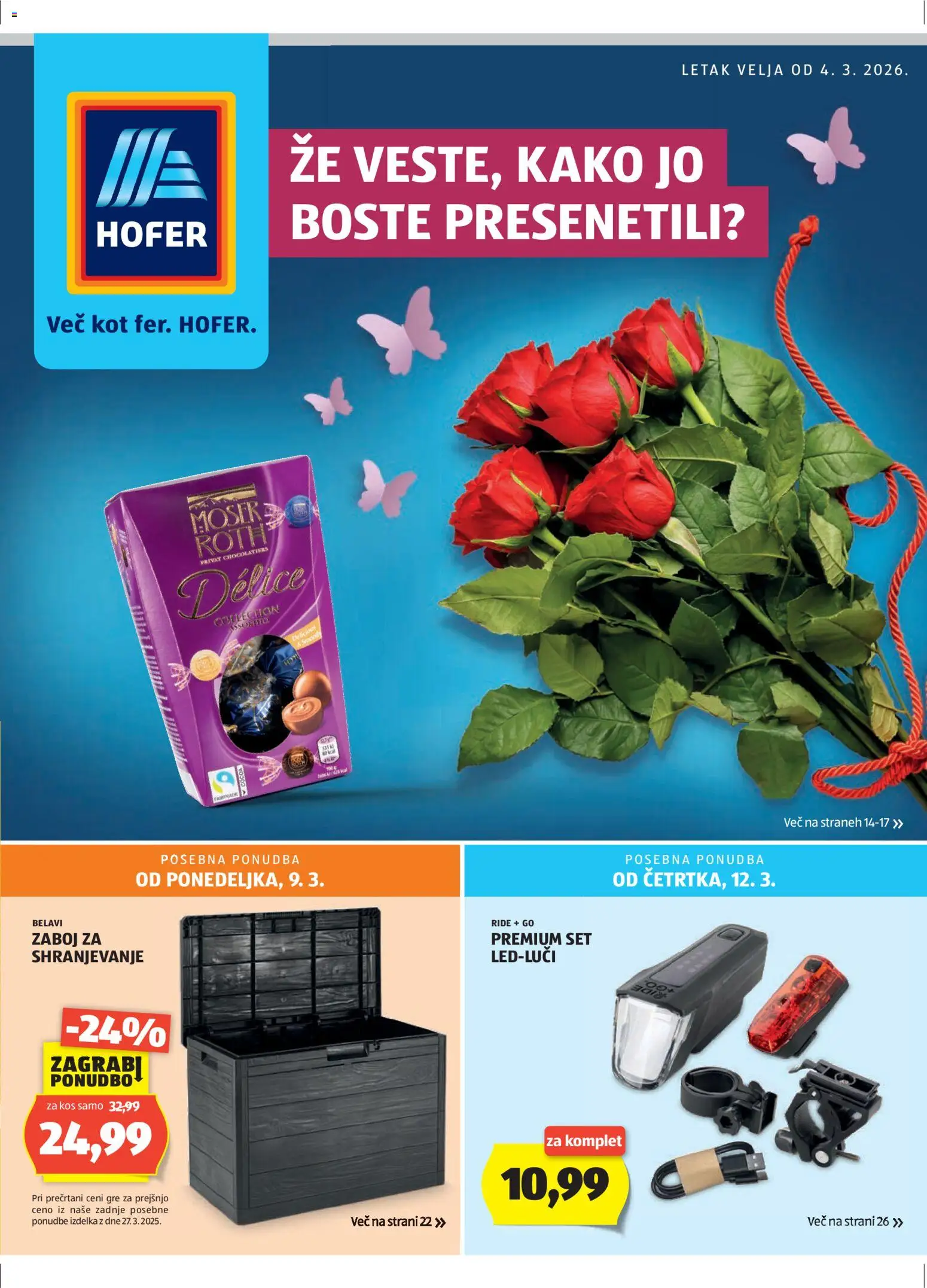 Pregled letka Katalog Hofer trgovine Hofer SI vrijedi od 04.03.2026