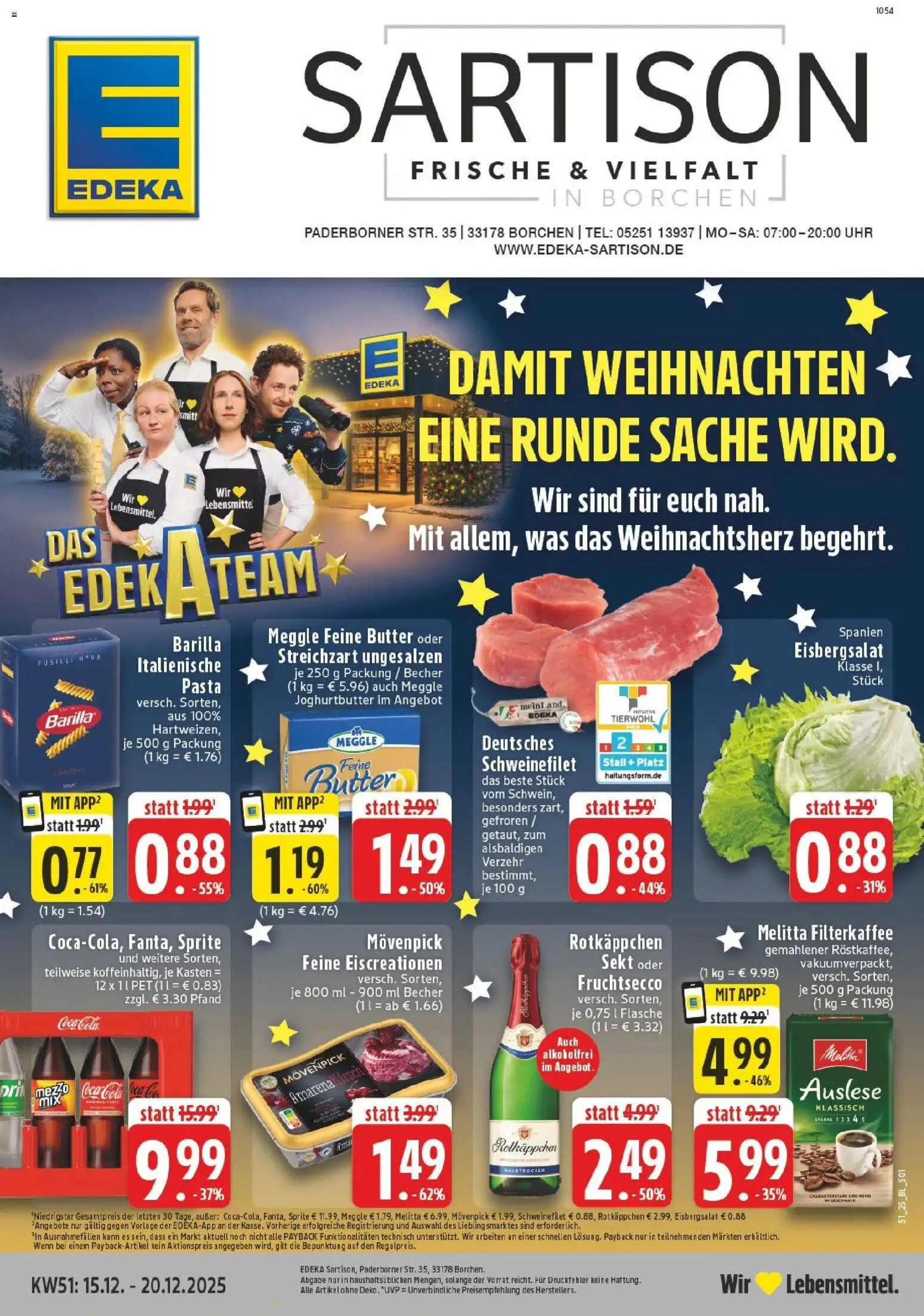 Vorschau von dem Prospekt des Geschäftes Edeka, gültig ab dem 15.12.2025