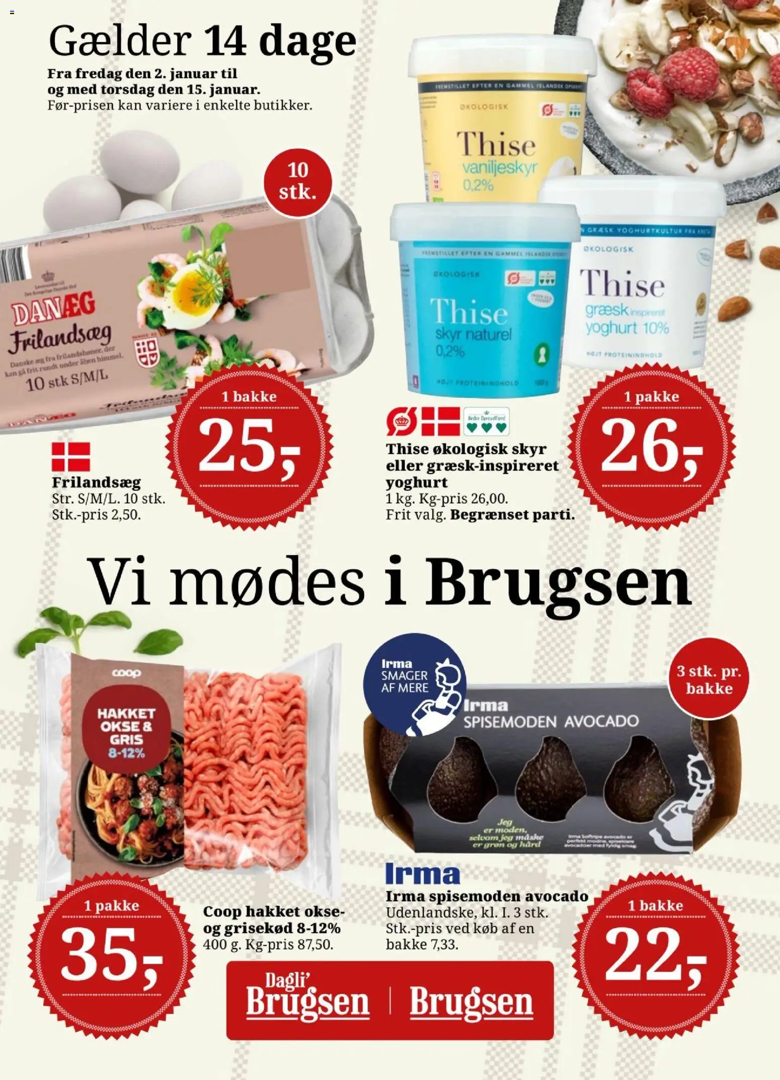 Eksempel på tilbudsavis Tilbudsavis fra butik Dagli'Brugsen gyldig fra 02/01/2026