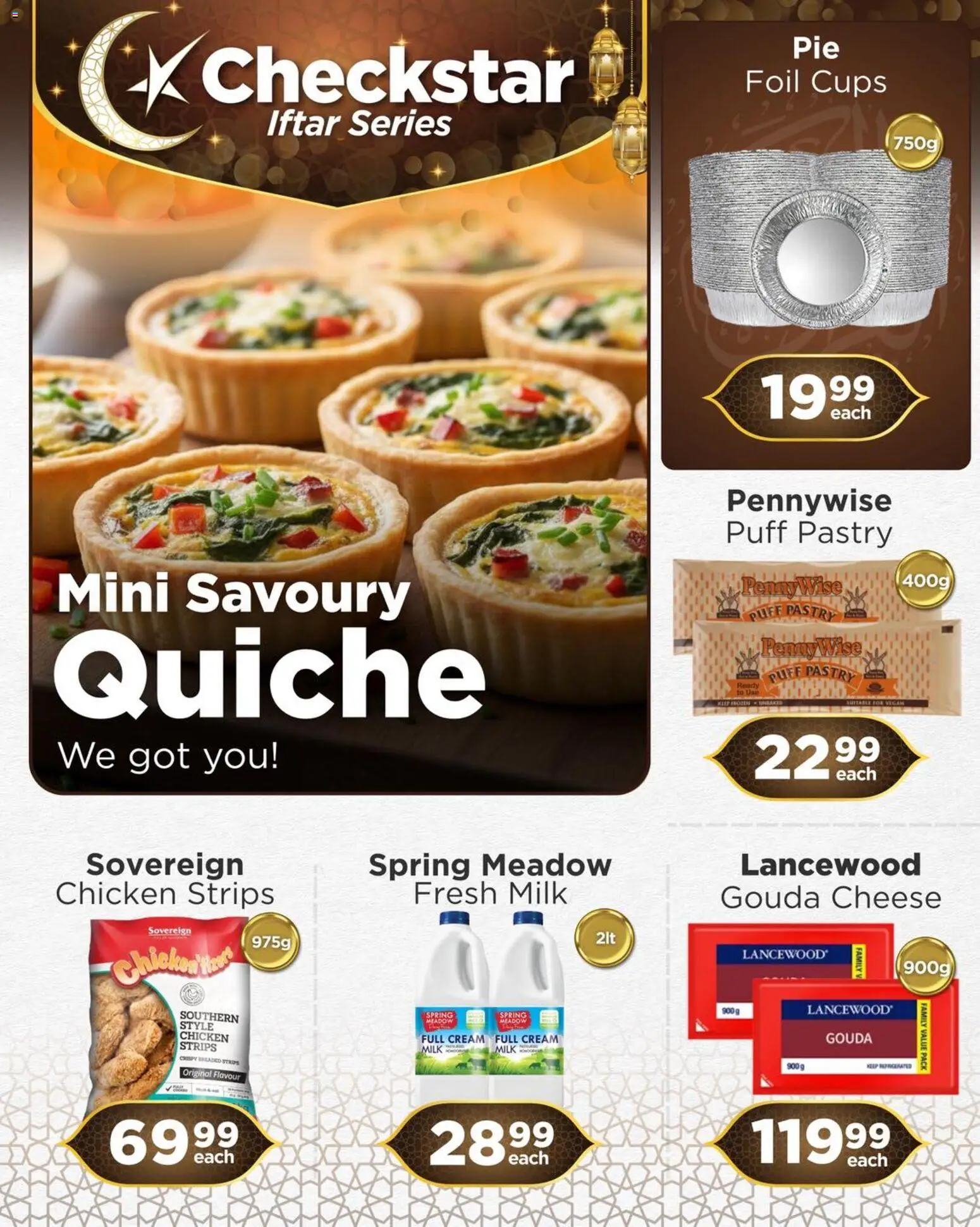 Preview of Check Star flyer valid from 16/03/2026 - Chicken, Milk, Cheese, Cream, Puff pastry, Pastry, Chicken strips, Meadow