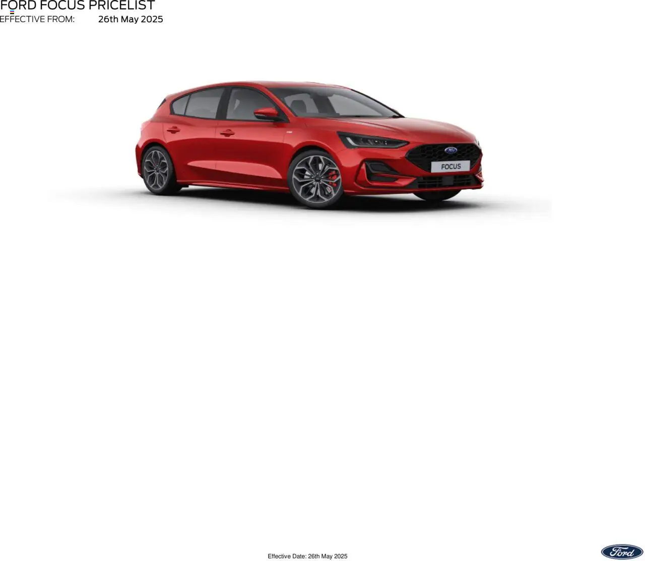 Ford shop Ford Focus valid from 01/04/2024 - Page number 1