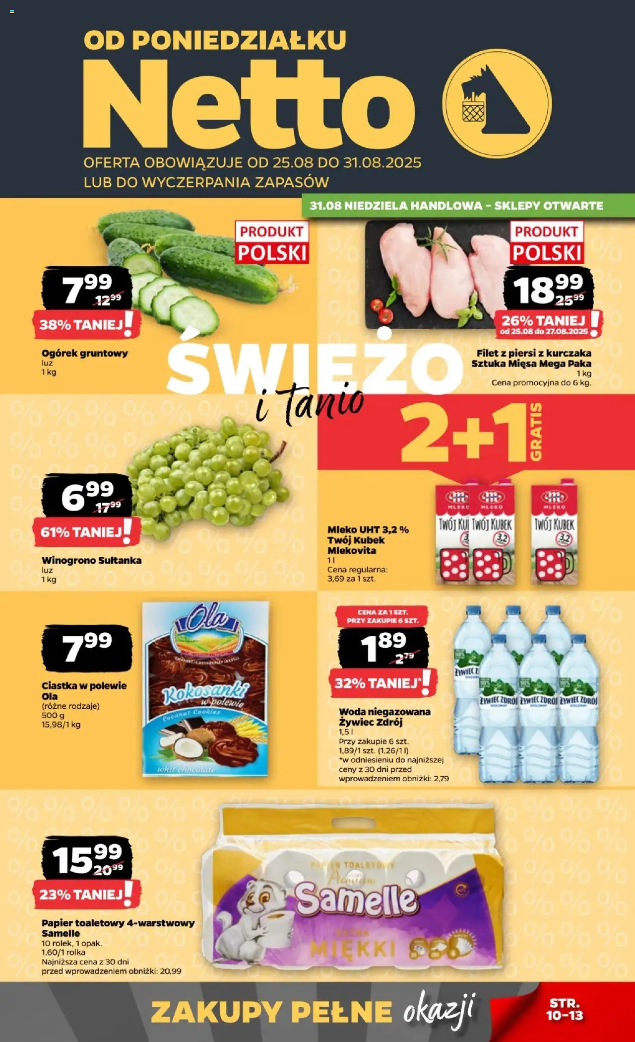 NETTO Gazetka spożywcza od 25.08.2025 - Nowa ulotka (PFD) - Numer strony 1