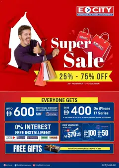 Preview of the catalogue Black friday of store ECity valid from 28 Nov, 2025