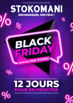 Prévisualisation de Black Friday du magasin Stokomani formulaire valide 19/11/2025