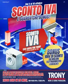Anteprima dell'opuscolo Volantino Firenze dal negozio Trony valido da 02/10/2025
