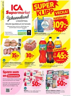 Förhandsgranska reklamblad Linköping från butik ICA Supermarket gäller från 08/09/2025