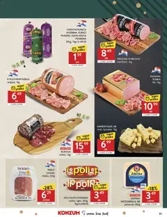 Pregled letka Katalog trgovine Konzum vrijedi od 03.12.2025 | Stranica: 31