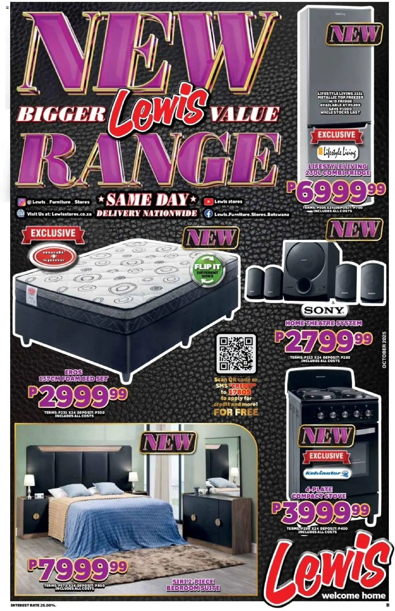 Lewis Stores Botswana Brochure from 01/10 - 08/11/2025 > Promotions