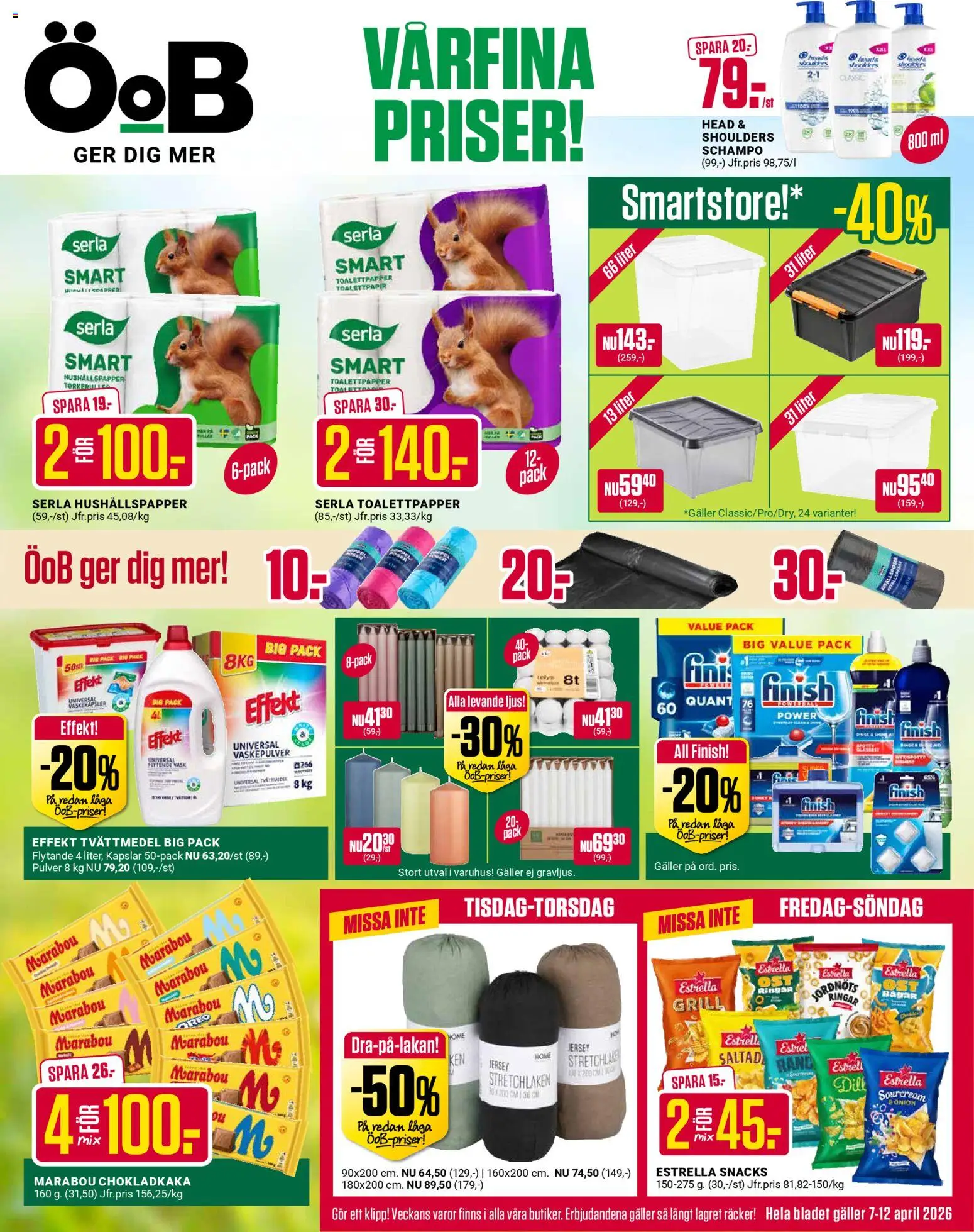 Förhandsgranska reklamblad ÖoB erbjudanden från butik ÖoB gäller från 07/04/2026