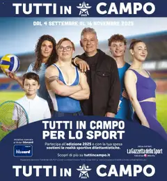 Anteprima dell'opuscolo Volantino Tutti in campo dal negozio Il Gigante valido da 04/09/2025