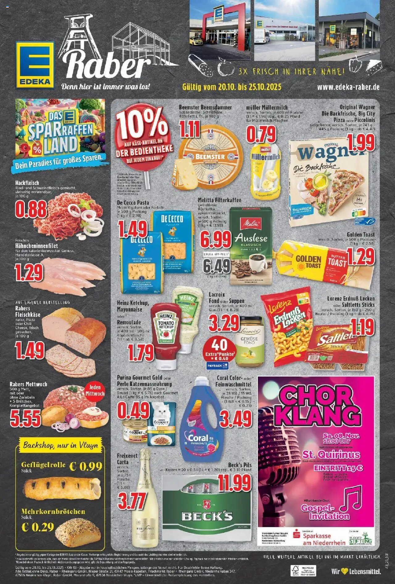 EDEKA Prospekt ab 19.10.2025 - Prospekt Neukirchen-Vluyn Online