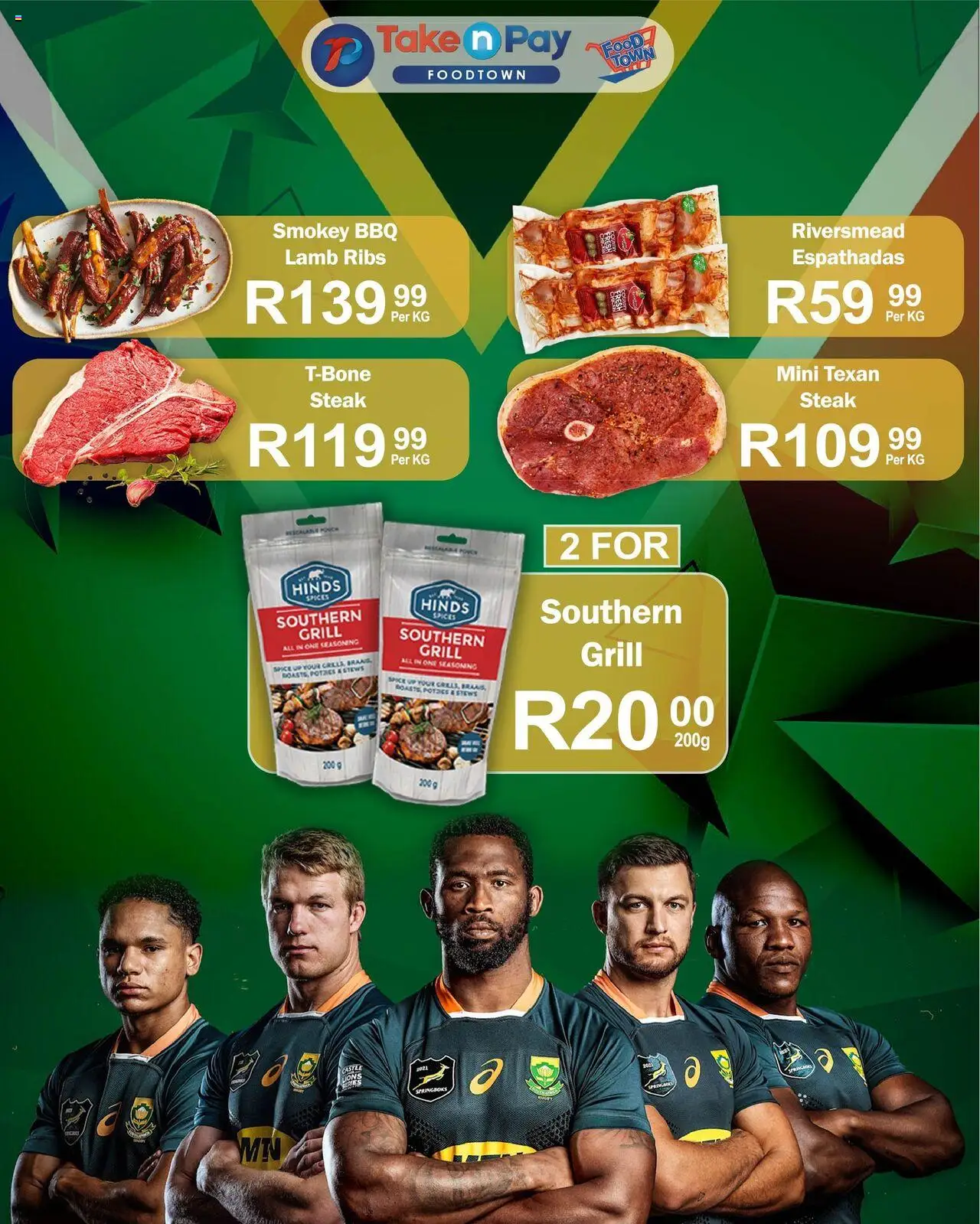 Take n Pay Game Day Vibes from from Friday 26/09/2025 > Promotions - Steak, Ribs, Spices, Grill, Seasoning