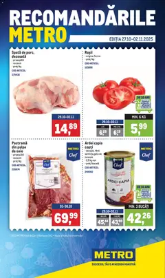 Previzualizarea de cataloage: Metro Catalog nou valabil de la 27.10.2025
