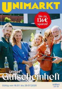 Vorschau der Angebote: Unimarkt Broschüre gültig ab 16.07.2025