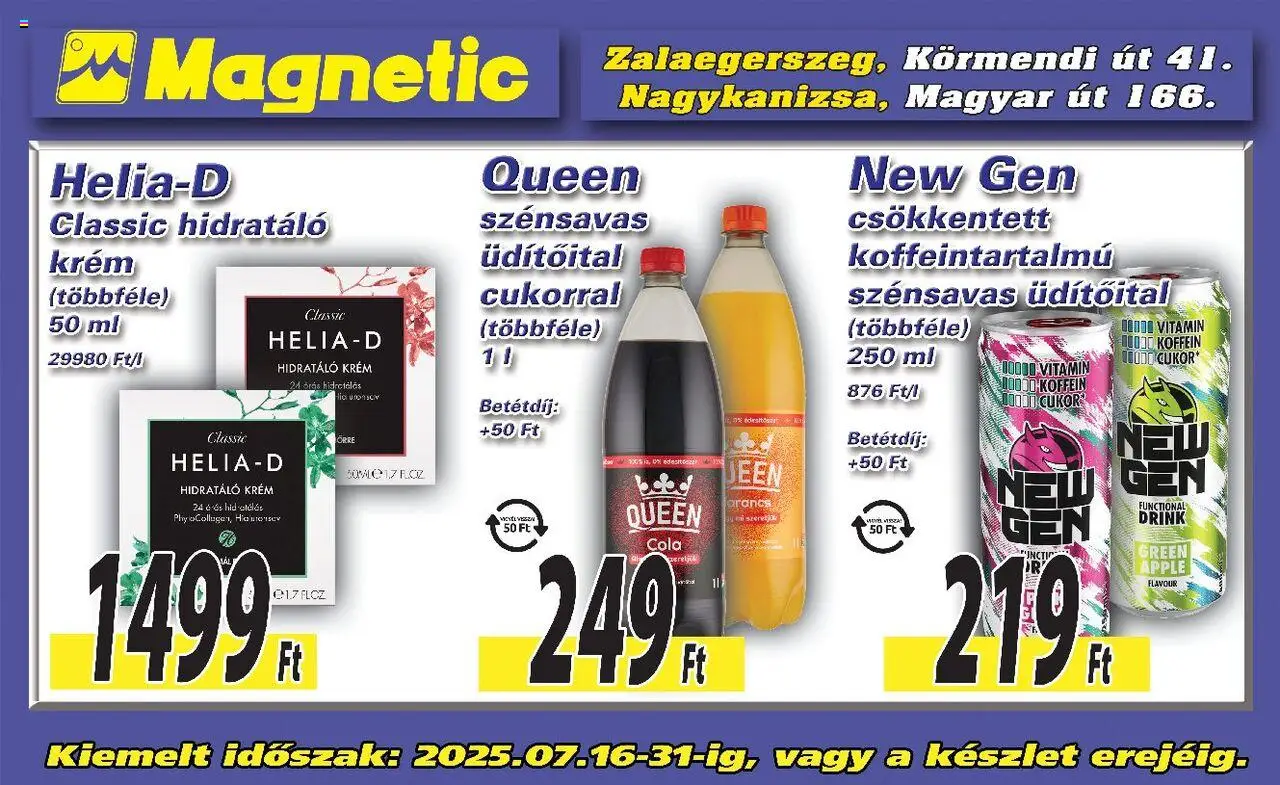 Magnetic aktuális szórólap, érvényes 2025.07.16.-től - 1 oldal
