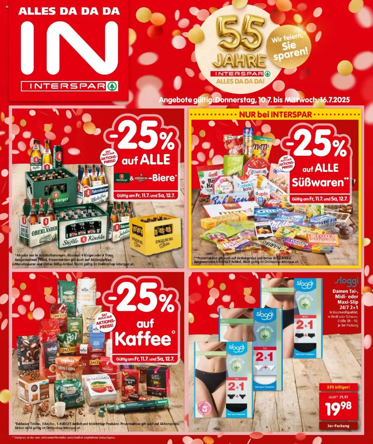  INTERSPAR Flugblatt 10.07.2025 - Angebote "Prospekt aktuell" - Seite 1