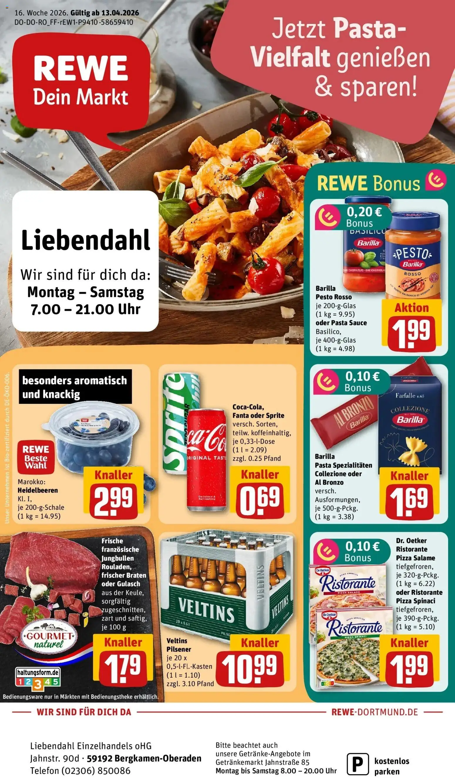 Vorschau von dem Prospekt des Geschäftes Rewe, gültig ab dem 12.04.2026