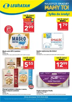 Pogląd gazetki "Lewiatan gazetka - W wielopakach taniej" ze sklepu Lewiatan ważnej od 19.03.2026