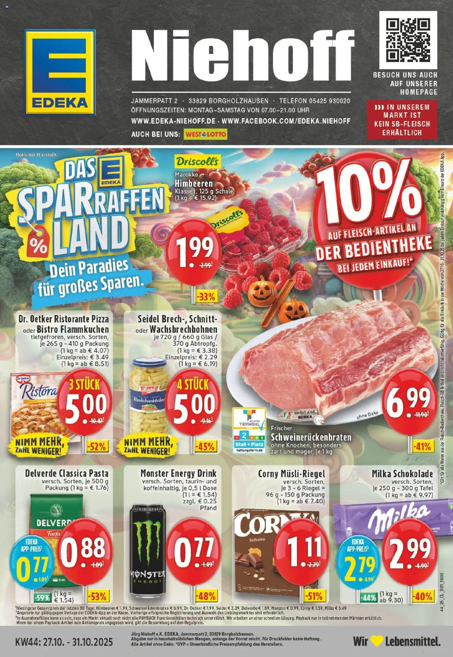 EDEKA Prospekt ab 26.10.2025 - Prospekt Borgholzhausen Online