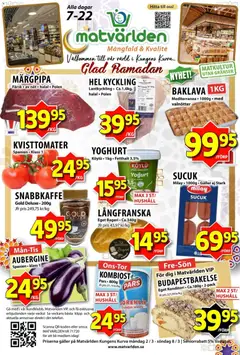Förhandsgranska reklamblad Matvärlden erbjudanden från butik Matvärlden gäller från 02/03/2026