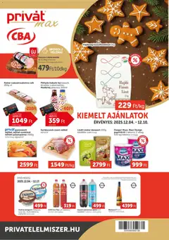 PRIVÁT - Aktuális szórólap MAX megtekintése, amely érvényes 2025.12.04.-től