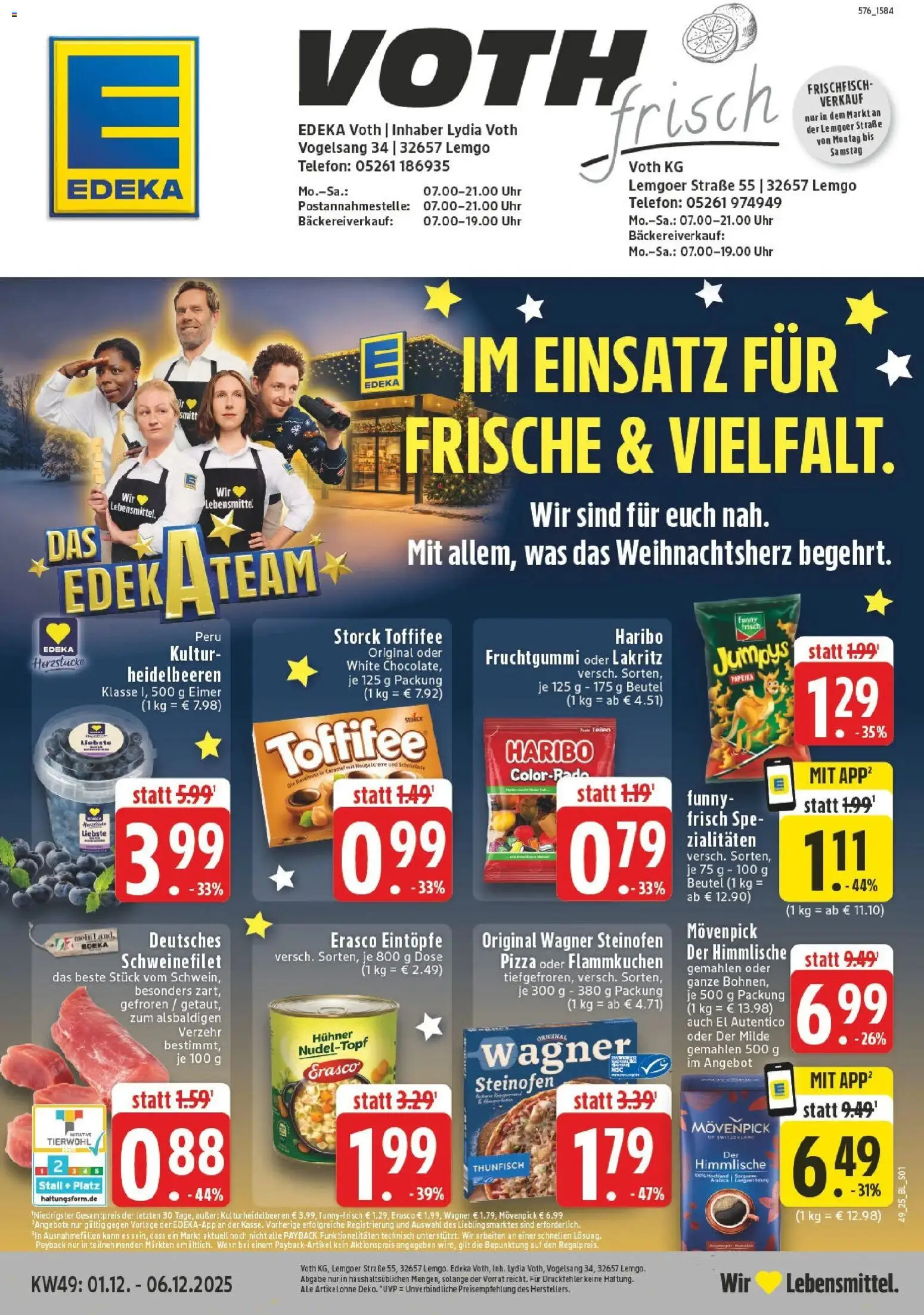 Vorschau von dem Prospekt des Geschäftes Edeka, gültig ab dem 01.12.2025