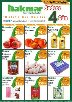 Hakmar Katalog Sadece 4 Gün 07.11.2025 - Broşürünün önizlemesi