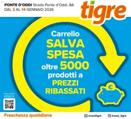 Anteprima dell'opuscolo Volantino Ponte D'Oddi dal negozio Tigre valido da 03/01/2026